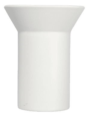 گلدان گل سرامیکی - وی سفید